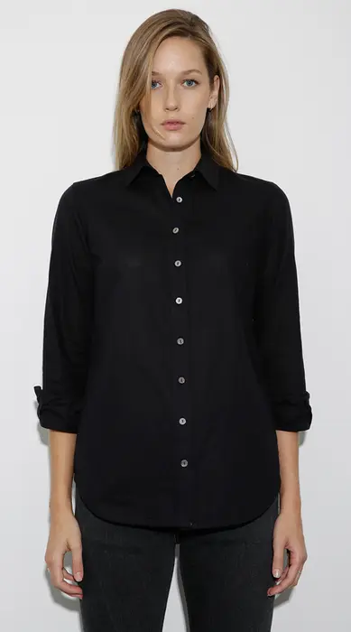 Alex Linen Shirt Black