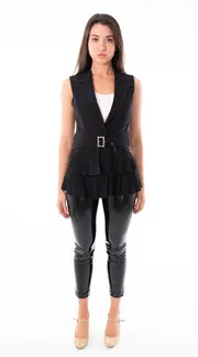 4. Buckle Tunic Top Black thumbnail