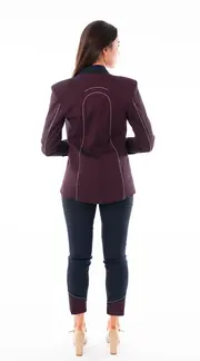 2. Vertical Stripe Jacket Maroon thumbnail