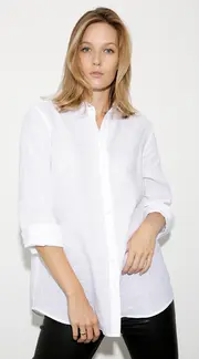 3. Alex Linen Shirt White thumbnail