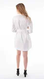 2. Olivia Shirt Dress Cotton White thumbnail