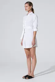 3. Olivia Shirt Dress Cotton White thumbnail