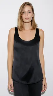 Kate Silk Cami Black thumbnail