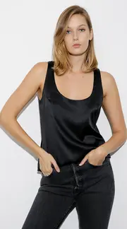 1. Kate Silk Cami Black thumbnail