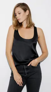 2. Kate Silk Cami Black thumbnail