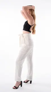 1. Oana Long Pant White thumbnail