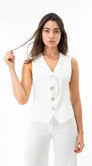 Asha Vest White thumbnail