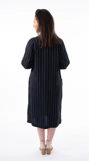 4. ATW Nalla Kaftan Navy Stripes thumbnail