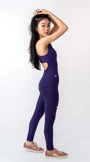 2. Jumpsuit T-Back Purple thumbnail