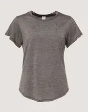 Merino Round Neckline Tee Black thumbnail