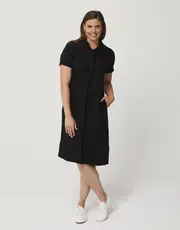 Shirt Dress -Short Sleeve Black thumbnail