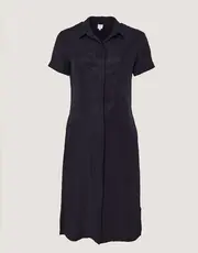 1. Shirt Dress -Short Sleeve Black thumbnail