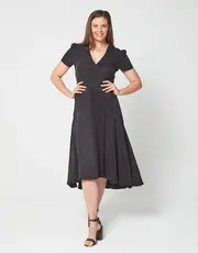 Wrap Dress Black thumbnail