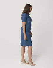 2. Classic Merino Sheath Dress Black thumbnail