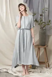 3. Plume Dress White or Grey thumbnail