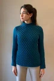 Trellis Sweater Teal thumbnail