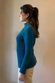 1. Trellis Sweater Teal thumbnail