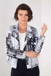 Happy Art Jacket  71629 Blue and White thumbnail