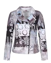 1. Happy Art Jacket  71629 Blue and White thumbnail