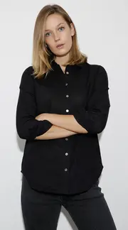 2. Thumb Alex Linen Shirt Black