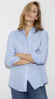 1. Thumb Alex Linen Shirt Blue