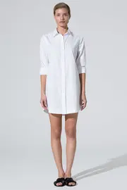 4. Thumb Olivia Shirt Dress Cotton White