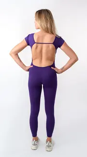 3. Low Back Jumpsuit Purple thumbnail