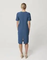 2. Thumb Classic Merino Sheath Dress Moroccan Blue