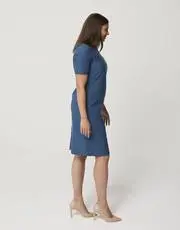 3. Thumb Classic Merino Sheath Dress Moroccan Blue