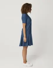 2. Thumb Merino Drop Waist Dress Moroccan Blue