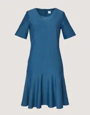 4. Thumb Merino Drop Waist Dress Moroccan Blue