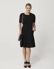 1. Thumb Merino Drop Waist Dress Black