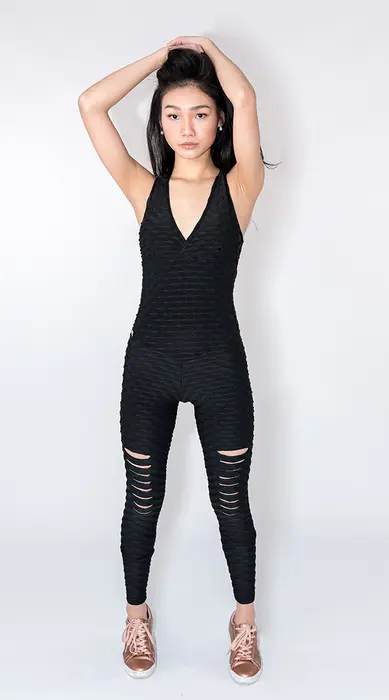 Jumpsuit T-Back Black