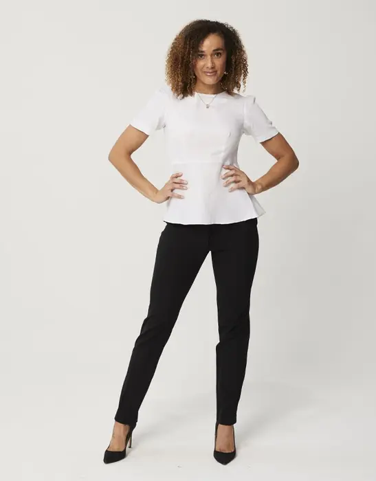 Slim Leg Merino Pant Black