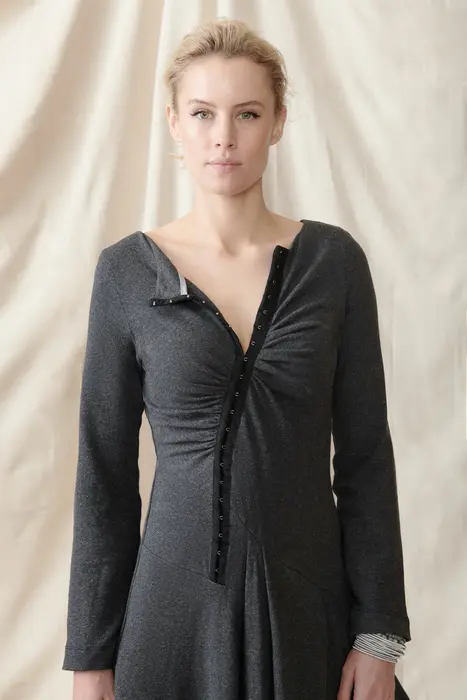 3. Lupin Dress Charcoal thumbnail