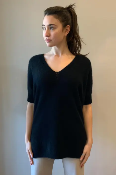 2. Sleeved Black Cape Black thumbnail