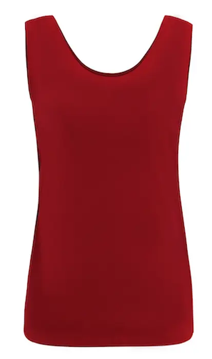 21502 Red Singlet Cotton Red